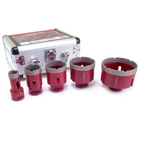 Carote diamantate, M14, set 5 buc, 20-72 mm, Strend Pro