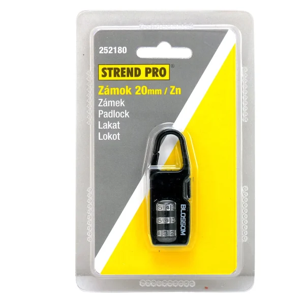 Lacat cu cifru din zinc pentru bagaje - 20mm