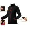 Geaca din lana polara pentru femei, model Woman Line, negru, marimea XL/42, NEO