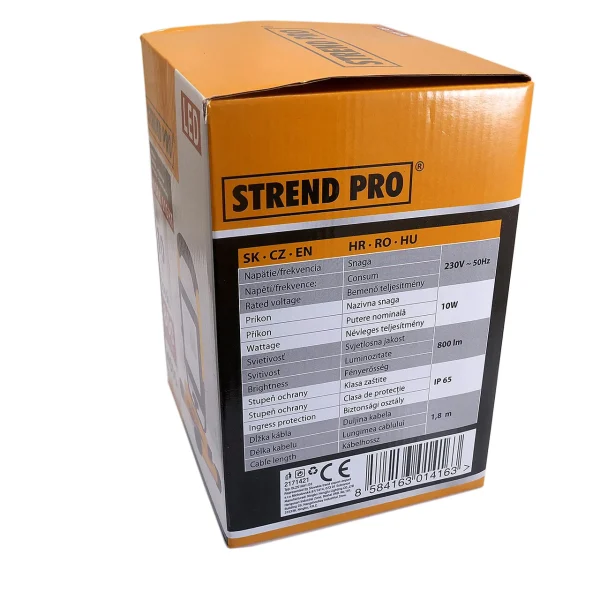 Proiector lucru, LED SMD, stativ, 10 W, 800 lm, cablu 1.8 m, IP65, Strend Pro
