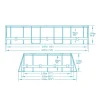 Piscina structura metalica, ovala, cu filtru, scara, gri, 427x250x100 cm, Bestway Power Steel