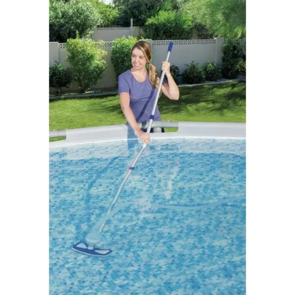 Set curatare piscina, minciog, perie, aspirator, maner 279 cm, Bestway FlowClear