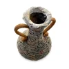 Decoratiune gradina, ceramica, ghiveci, 27x27x40 cm