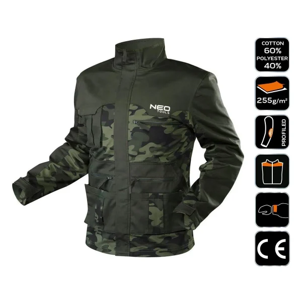 Geaca de lucru, camuflaj, model Camo, marimea M/50, NEO