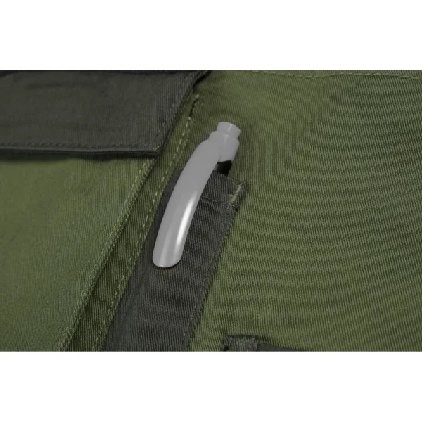 Pantaloni de lucru cu pieptar, salopeta, model Camo, maslin, marimea XL/54, NEO