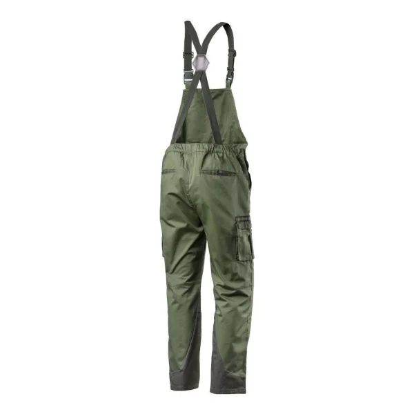 Pantaloni de lucru cu pieptar, salopeta, model Camo, maslin, marimea XL/54, NEO