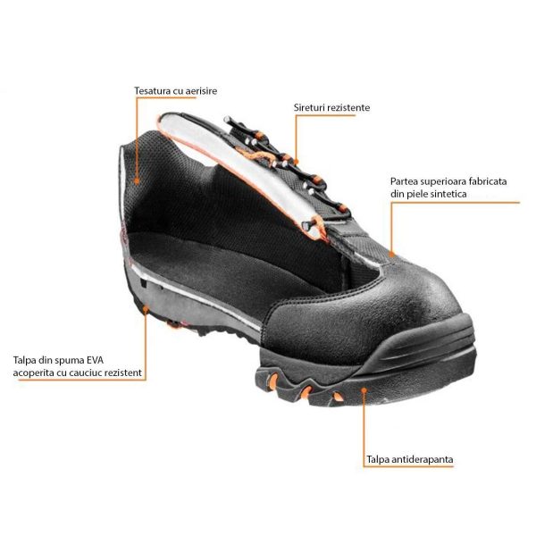 Pantofi de lucru fara elemente metalice, SRA, marimea 39, NEO