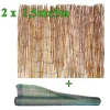 Set 2 trestii, 1.5x5 m + Plasa umbrire 85 g/mp, 10x1.5 m