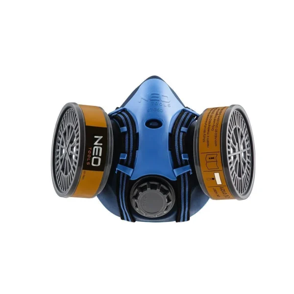 Masca de gaze, siliconica, vopsitor, NEO, cu filtru absorbant si filtru praf (neincluse)