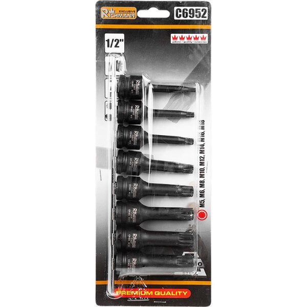 Trusa tubulare impact Spline, M5-M18, 1/2'', Richmann Exclusive