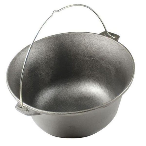 Set ceaun fonta cu capac emailat, 16 L, Premium