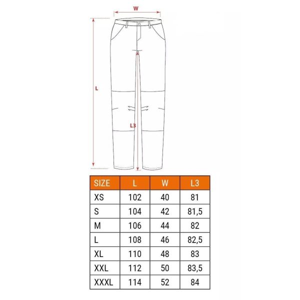 Pantaloni de lucru slim fit, cu curea, model HD, marimea M/50, NEO