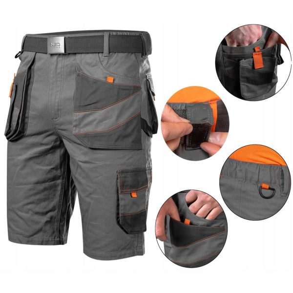 Pantaloni scurti de lucru slim fit, bumbac, marimea M/50, NEO