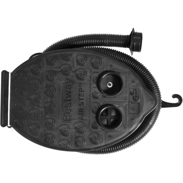 Pompa de picior pentru piscina, saltea gonflabila, cu 3 adaptoare, 1.4 L, Bestway Air Step