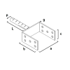Suport grinda metalic, zincat, 140 mm, Strend Pro