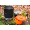 Aragaz camping, portabil, cu gaz, aprindere piezo, 3 in 1, 2200 W, inox, cu oala, NEO