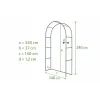 Arcada metalica, pergola, pentru gradina, 140x37x240 cm, Artool