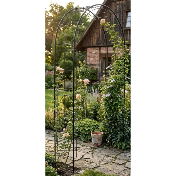 Arcada metalica, pergola, pentru gradina, 113x38x229 cm, Strend Pro