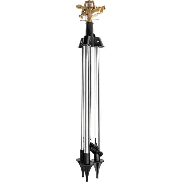 Aspersor pulsatoriu, cu trepied telescopic 565/890 mm, metalic, 113-490 mp, Richmann 