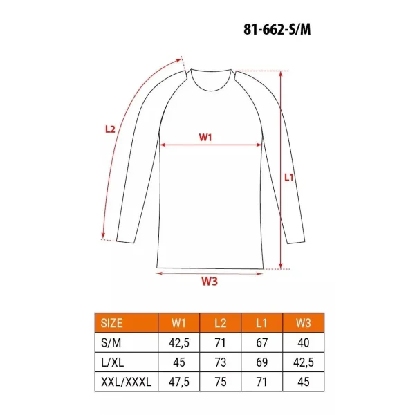 Bluza de corp termica, model Coolmax, albastru, marimea S/M, NEO
