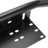 Bullbar aluminiu vopsit in camp electrostatic cu suport numar si proiectoare pentru vehicule offroad, culoare Neagra