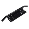 Bullbar aluminiu vopsit in camp electrostatic cu suport numar si proiectoare pentru vehicule offroad, culoare Neagra