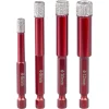 Set burghie diamantate cu ghidaj, 5 piese, 6-8-10-12 mm, HEX, Strend Pro Premium