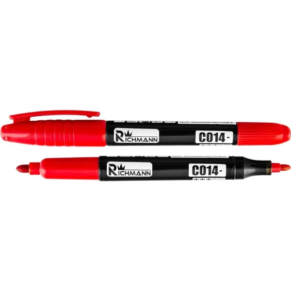 Set 36 buc marker permanent subtire, 2 capete, 4 culori, RICHMANN