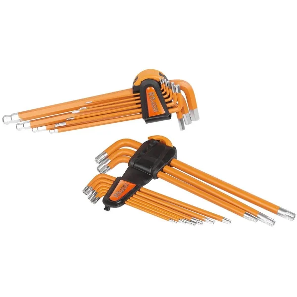 Set chei HEX si TORX, sertar TIP A (385x150 mm) pentru dulap mobil, 1.5-10 mm, T10-T50, 18 buc, RICHMANN EXCLUSIVE