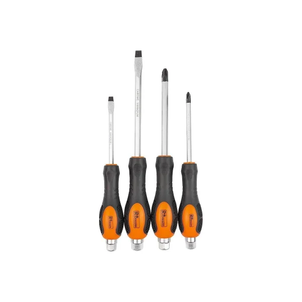 Set surubelnite de impact, late si cruce, sertar TIP A (385x150 mm) pentru dulap mobil, PH2-3, 6-8 mm, 125-150 mm, 4 buc, RICHMANN