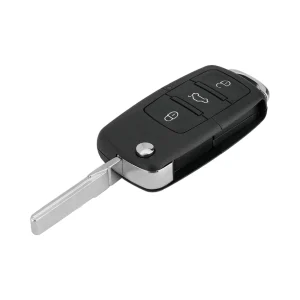 ​Carcasa Telecomanda Auto cu 3 butoane si lamela inclusa, compatibila Volkswagen, Skoda, Seat