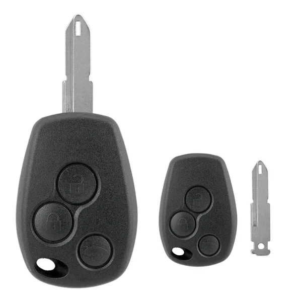 ​Carcasa Telecomanda Auto cu 3 butoane si lamela inclusa, compatibila Renault Trafic, Clio, Modus, Master, Vivaro, Movano
