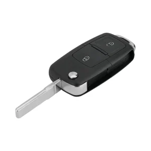​Carcasa Telecomanda Auto cu 2 butoane si lamela inclusa, compatibila Volkswagen, Skoda, Seat
