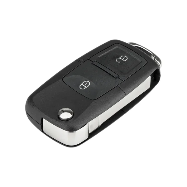 ​Carcasa Telecomanda Auto cu 2 butoane si lamela inclusa, compatibila Volkswagen, Skoda, Seat