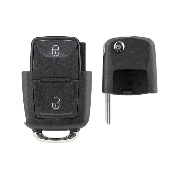 ​Carcasa Telecomanda Auto cu 2 butoane si lamela inclusa, compatibila Volkswagen, Skoda, Seat