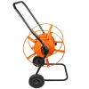 Furtun cu carucior metalic pentru gradina, pistol de stropit, 1/2", 50+2 m, 4 straturi, ranforsat, Richmann Exclusive