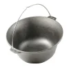 Ceaun, tuci, fonta, emailat, 10.8 L, cu lingura de lemn, Perfect Home