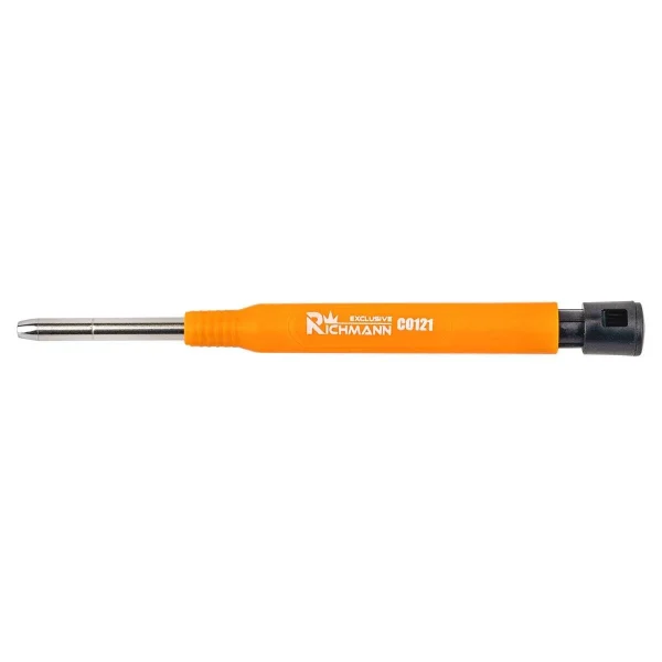 Creion tamplar, mecanic, HB, 150 mm, cu ascutitoare si 6 mine de rezerva, Richmann Exclusive