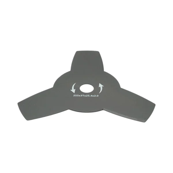 Disc metalic stea pentru motocoasa/trimmer, Thor, 3 dinti, 255x25.4x2 mm