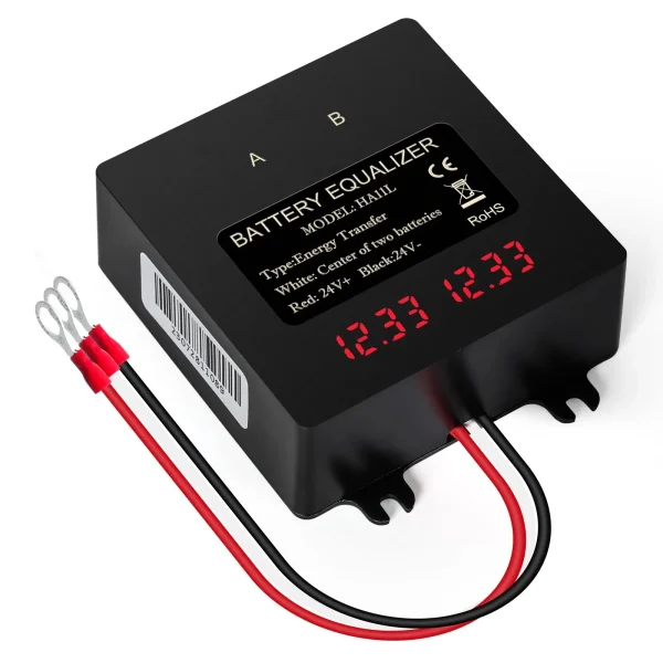 Egalizator alimentare baterii 2 x 12V pentru sisteme fotovoltaice 24V, cu display LCD