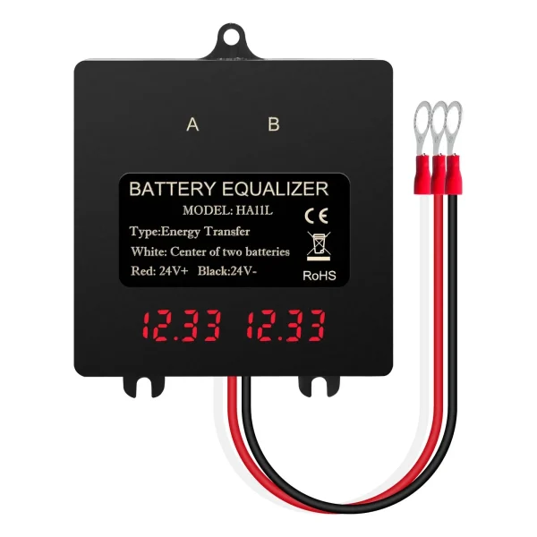 Egalizator alimentare baterii 2 x 12V pentru sisteme fotovoltaice 24V, cu display LCD