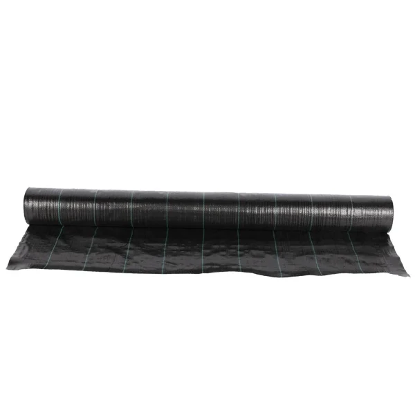 Folie antiburuieni, polietilena, tesuta, neagra, 100 g/m2, 1.5x100 m, Micul Fermier