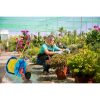 Furtun cu carucior pentru gradina, pistol de stropit, 1/2", 30 m