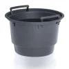 Ghiveci decorativ de flori, rotund, antracit, 11/21 L, 34.5x38.5 cm, Sand