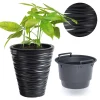 Ghiveci decorativ de flori, rotund, antracit, 11/21 L, 34.5x38.5 cm, Sand