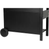 Gratar gradina, grill dreptunghiular, cu gaz, 4 arzatoare, cu roti, capac, rafturi, 116x50x100 cm, BBQ Malaga