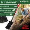 Set harlet, cazma, drept, capat zimtat, maner fibra sticla, 115 cm, cu manusi, RedShark
