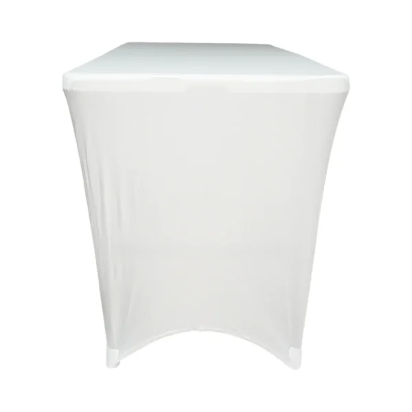 Husa pentru masa dreptunghiulara, culoare alba, elastica, dimensiune 120 x 60 x 74cm
