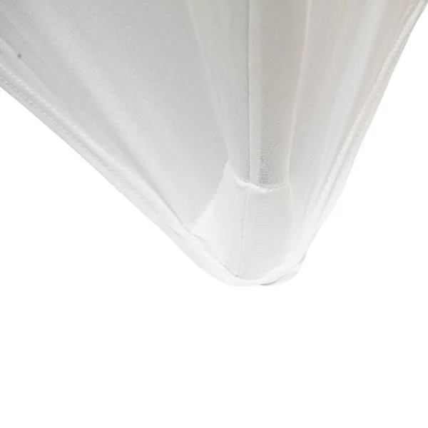Husa pentru masa dreptunghiulara, culoare alba, elastica, dimensiune 180 x 70 x 74cm