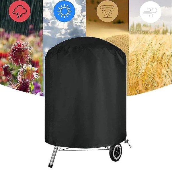 Husa protectie gratar gradina KAMADO EGG 13, impermeabila, neagra, 42x49 cm, Strend Pro